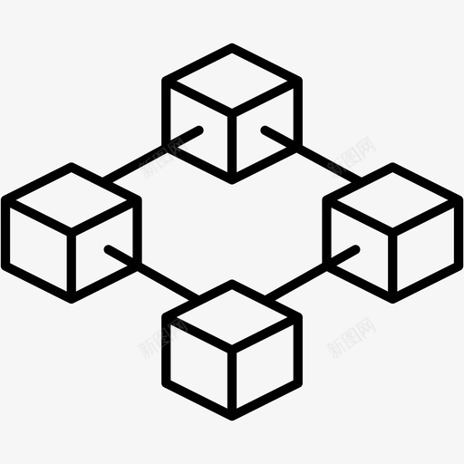 区块链连接网络svg_新图网 https://ixintu.com 区块 连接 网络技术