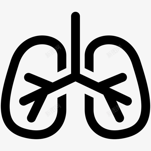 肺呼吸肺脏svg_新图网 https://ixintu.com 呼吸 肺脏 医疗