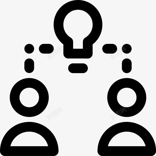 团队合作商业创意svg_新图网 https://ixintu.com 商业 团队 合作 创意 想法 思考 第三