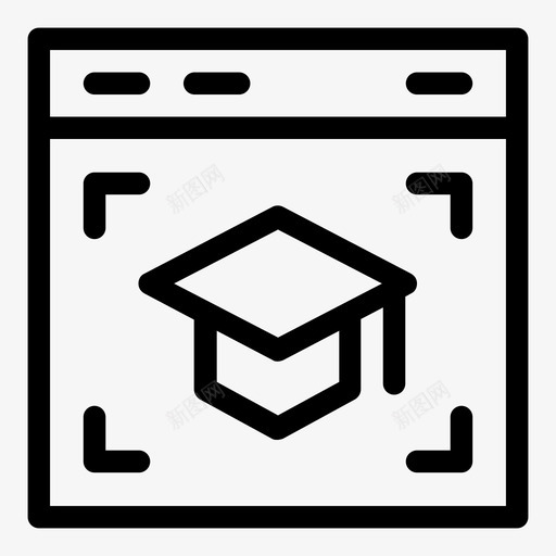 网上学校教育网络svg_新图网 https://ixintu.com 网上学校 网上 学校教育 网络 学习