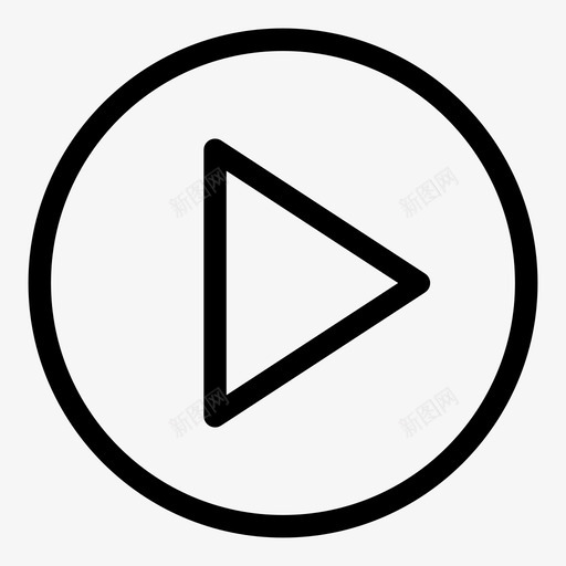 播放按钮电影音乐播放器svg_新图网 https://ixintu.com 播放 按钮 播放器 视频 电影音乐 基本