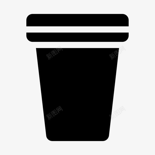 汤杯容器热的svg_新图网 https://ixintu.com 汤杯 容器 厨具 外卖 食品 配送