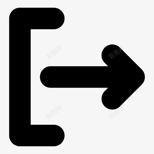 注销退出多媒体选项svg_新图网 https://ixintu.com 注销 退出 多媒体 选项 箭头 标志 其他 填充
