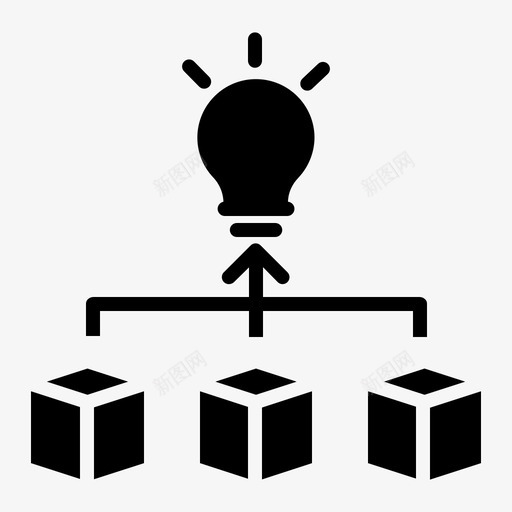 启动灯泡连接svg_新图网 https://ixintu.com 启动 灯泡 连接 想法 包装 产品