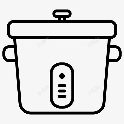 电饭锅盘子食物svg_新图网 https://ixintu.com 电饭锅 盘子 食物