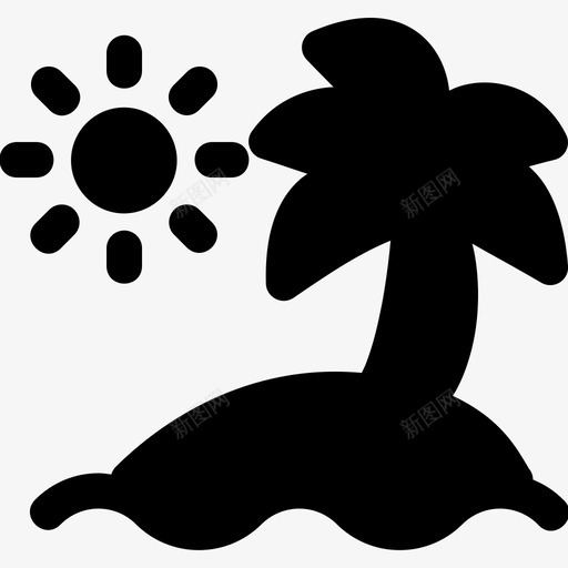 海滩度假夏天svg_新图网 https://ixintu.com 度假 海滩 夏天 旅游度假