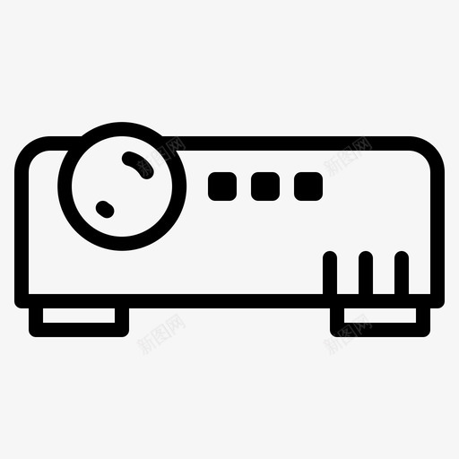 投影仪光束器设备svg_新图网 https://ixintu.com 投影仪 光束 设备 数字 演示