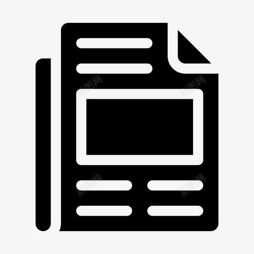 报纸通讯期刊svg_新图网 https://ixintu.com 报纸 通讯 期刊 新闻报道 博客 影响