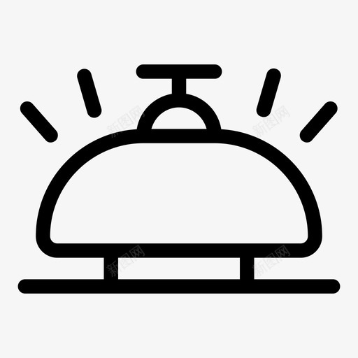 铃响闹钟酒店svg_新图网 https://ixintu.com 铃响 酒店 闹钟 店铃 接待处 联系 我们