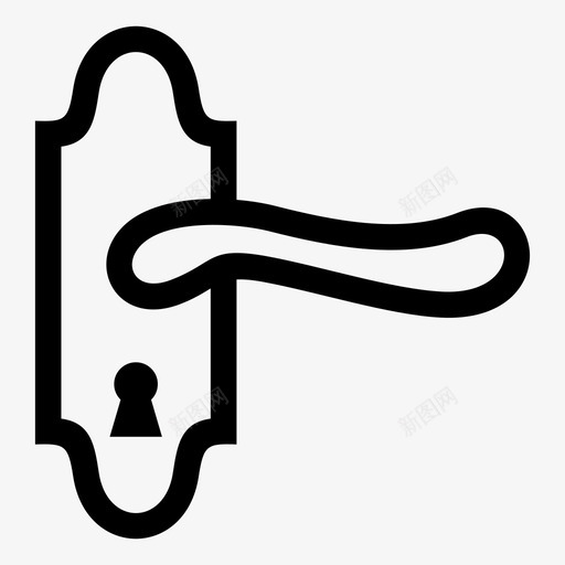 门进门前门svg_新图网 https://ixintu.com 进门 前门 内门 金属 门房 房间
