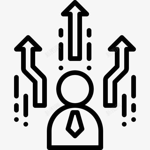 晋升商人员工svg_新图网 https://ixintu.com 晋升 商人 员工 成长 经理 创业