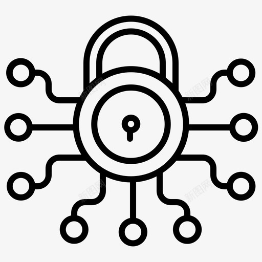 锁网络秘密svg_新图网 https://ixintu.com 网络 秘密 安全