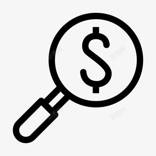 金钱搜索商业发现svg_新图网 https://ixintu.com 金钱 搜索 商业 发现 利润 电子商务 大纲