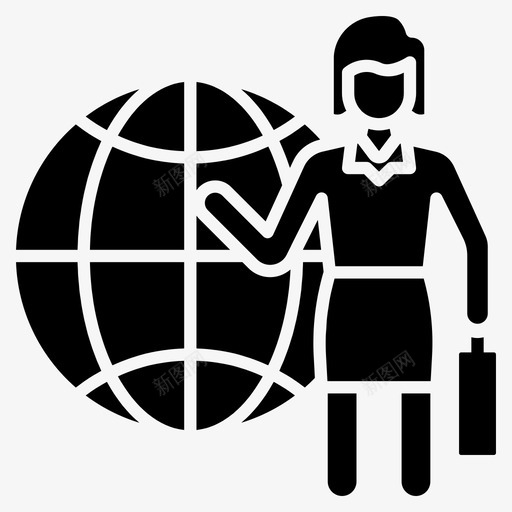 女商人社区组织svg_新图网 https://ixintu.com 世界 商人 社区 组织 杂项