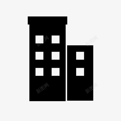 公寓楼酒店酒店楼svg_新图网 https://ixintu.com 公寓楼 酒店 酒店楼 住宅楼 城市 建筑 图标