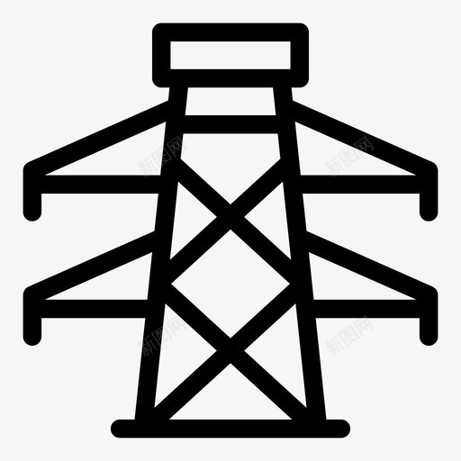 铁塔电力环境svg_新图网 https://ixintu.com 铁塔 电力 环境 电力线 线路 杂项