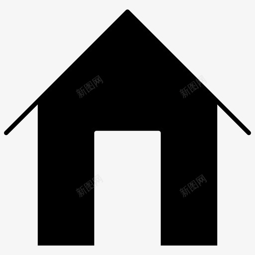 家建筑物地产svg_新图网 https://ixintu.com 建筑物 地产 主页 房子 坚固