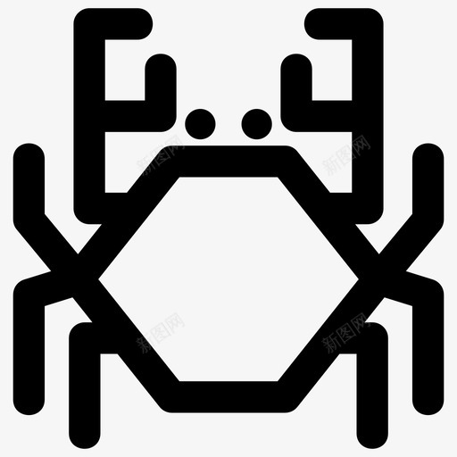 蟹黑蟹蟹卡通svg_新图网 https://ixintu.com 蟹黑 蟹蟹 卡通 蟹像 蟹影 食物