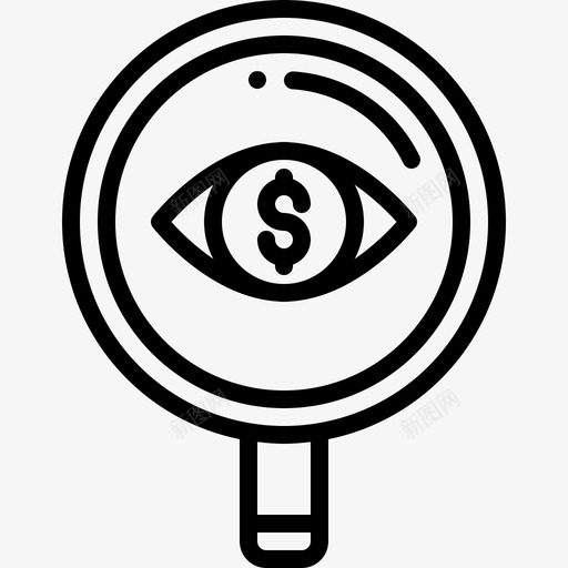 搜索资金眼睛放大镜svg_新图网 https://ixintu.com 搜索 资金 眼睛 放大镜 目标 创业