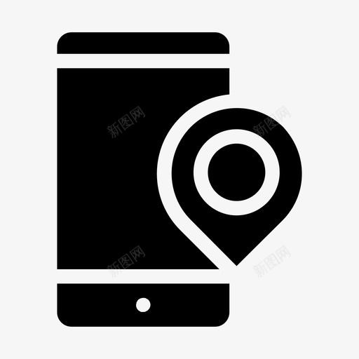 位置地图位置地图点svg_新图网 https://ixintu.com 地图 位置 指针 智能 手机 移动 功能