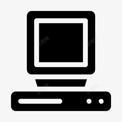 古董硬件旧电脑svg_新图网 https://ixintu.com 古董 硬件 电脑 复古 屏幕 书呆子 填充