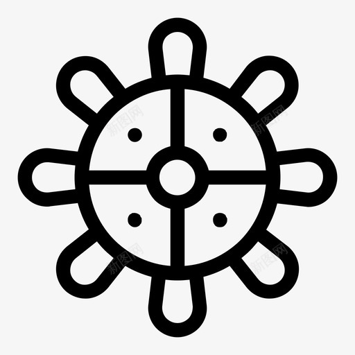 船轮船航行svg_新图网 https://ixintu.com 轮船 航行 方向盘 海洋生物