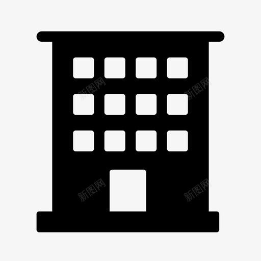 建筑物公寓校园svg_新图网 https://ixintu.com 建筑物 公寓 校园 办公室 财产