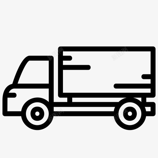 箱式车送货运输svg_新图网 https://ixintu.com 汽车 箱式 车箱 送货 运输 卡车 收集 提纲