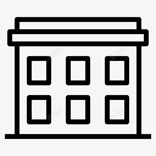 建筑物公司办公室svg_新图网 https://ixintu.com 公司 建筑物 办公室 商店 杂项
