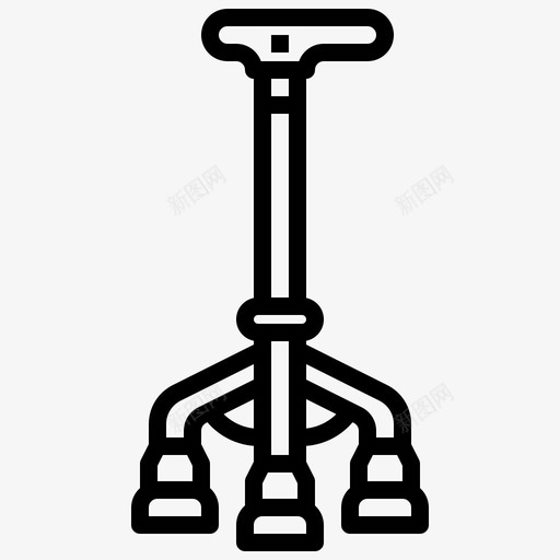 手杖残疾人老年人svg_新图网 https://ixintu.com 手杖 残疾人 老年人 助行 理疗