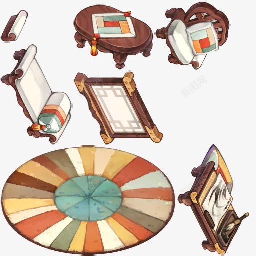 场景设计Q版png免抠素材_新图网 https://ixintu.com 场景 设计