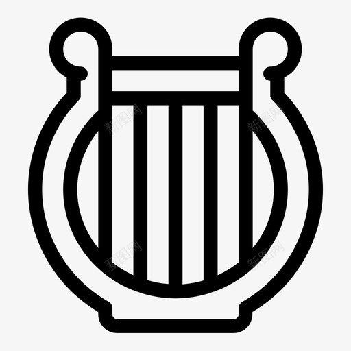 七弦琴音乐和多媒体乐器svg_新图网 https://ixintu.com 七弦琴 音乐 多媒体 乐器 管弦乐队 弦乐 希腊神话