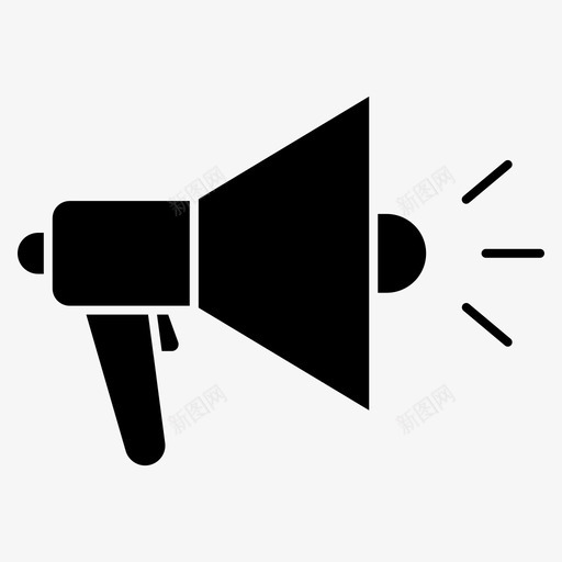 广播广告公告svg_新图网 https://ixintu.com 广播 广告 公告 扩音器 扬声器 杂项