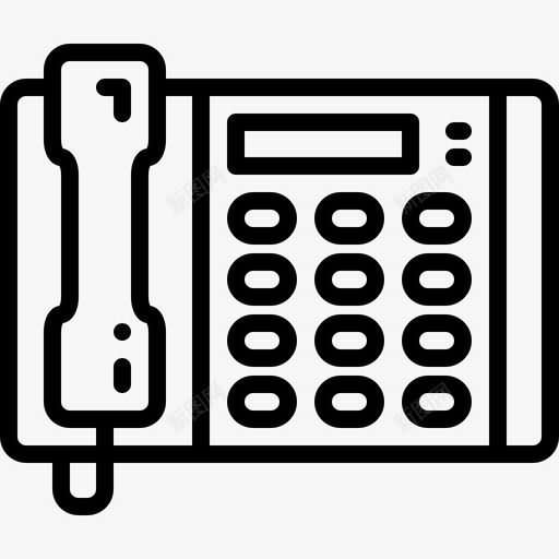 电话传真办公室svg_新图网 https://ixintu.com 电话 传真 办公室 文具 办公文具