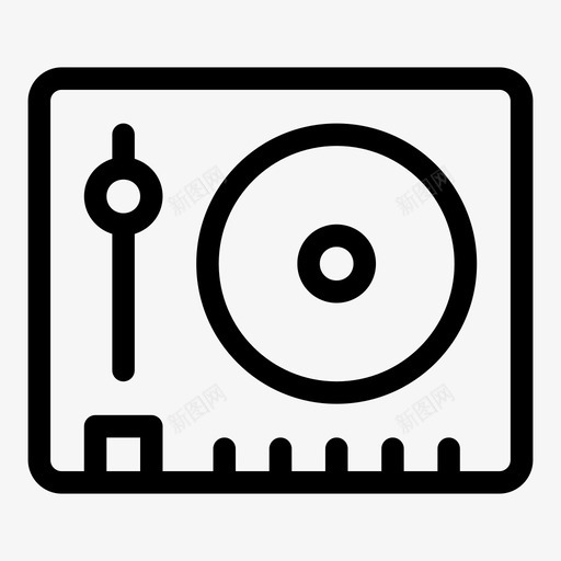 dj混音器音乐播放器唱片播放器svg_新图网 https://ixintu.com 音乐 播放器 混音 器混 音器 唱片 转盘 乙烯基 商店