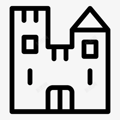城堡古董城垛svg_新图网 https://ixintu.com 城堡 古董 城垛 堡垒 中世纪 魔法