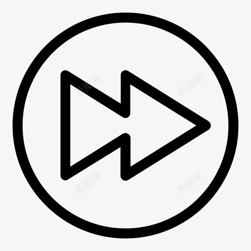 前进快进音乐播放器svg_新图网 https://ixintu.com 音乐 播放器 前进 快进 视频
