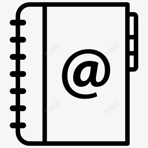 电话簿目录地址簿电话簿svg_新图网 https://ixintu.com 电话簿 目录 地址簿 黄页 搜索引擎 优化 网页