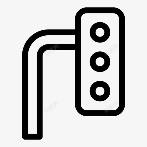 红绿灯开车道路svg_新图网 https://ixintu.com 红绿灯 开车 道路 智慧 城市