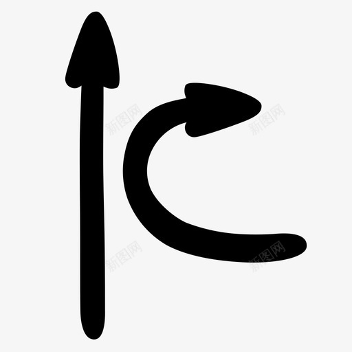 反弹箭头回转svg_新图网 https://ixintu.com 反弹 箭头 回转 转身 手绘