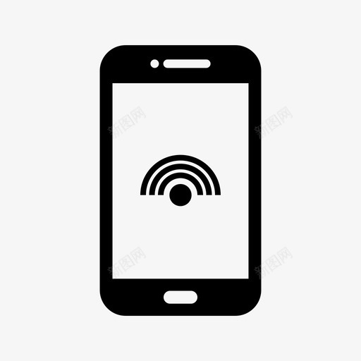wifi连接移动38智能手机svg_新图网 https://ixintu.com 连接 移动 智能 手机
