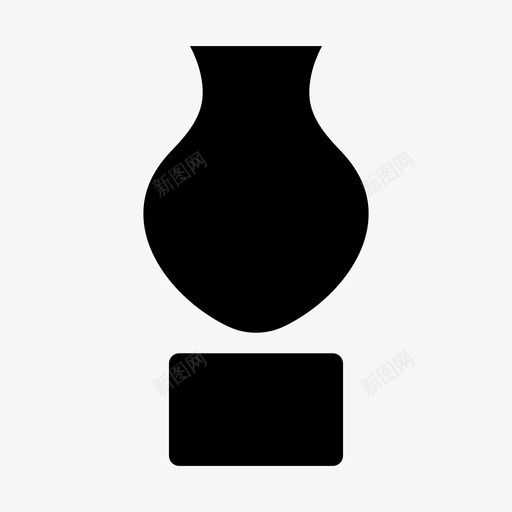 花瓶陶瓷装饰svg_新图网 https://ixintu.com 手工 手工制 制作 花瓶 陶瓷 装饰 奢侈品 商店 填充