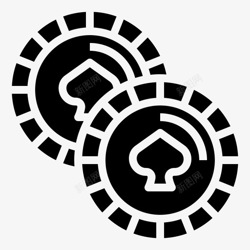 黑桃筹码赌注赌场svg_新图网 https://ixintu.com 黑桃 筹码 赌场 赌注 赌徒 赌博 雕文
