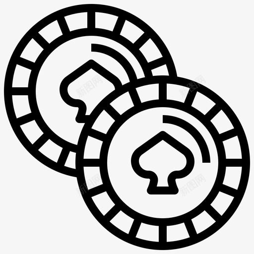 黑桃筹码赌注赌场svg_新图网 https://ixintu.com 黑桃 筹码 赌注 赌场 赌徒 赌博