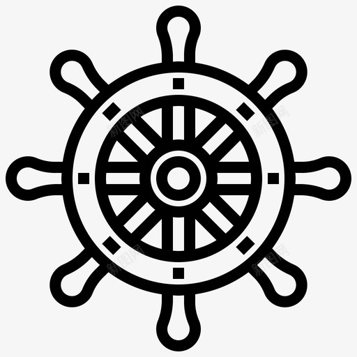 舵船长海盗svg_新图网 https://ixintu.com 水手 海盗 舰长 舰长logo 舵手 船长 运输