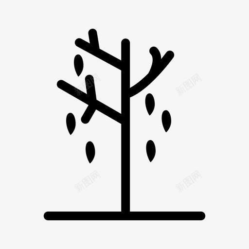 秋树43秋svg_新图网 https://ixintu.com 秋树