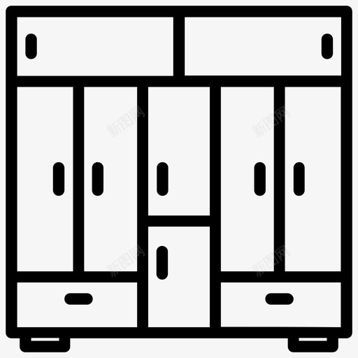 衣柜更衣室检查室svg_新图网 https://ixintu.com 衣柜 更衣室 检查 衣帽间 家具 室内 建筑物