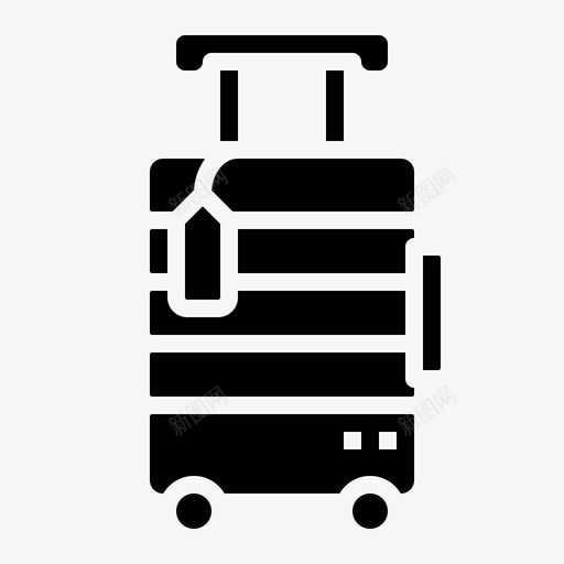 行李包装手提箱svg_新图网 https://ixintu.com 行李 包装 旅行 手提箱 旅行包