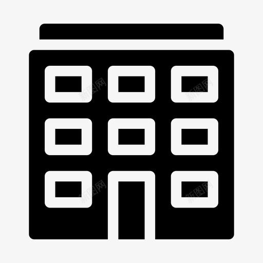 物业建筑物住宅svg_新图网 https://ixintu.com 物业 建筑物 住宅 住宅房 房屋 办公室 不动产
