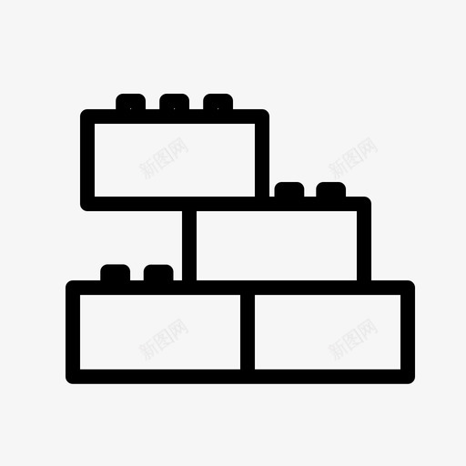 玩具乐高市场svg_新图网 https://ixintu.com 市场 玩具 乐高 网上商店 完整 图标